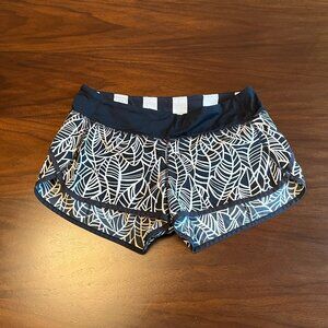 lululemon athletica Navy and White Athletic Shorts